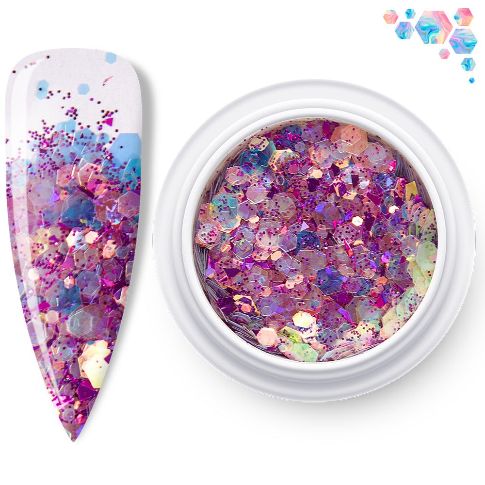 Holographic Nail Glitter Flakes - Purple