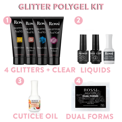 Glitter Polygel Kit - ROSSI Nails