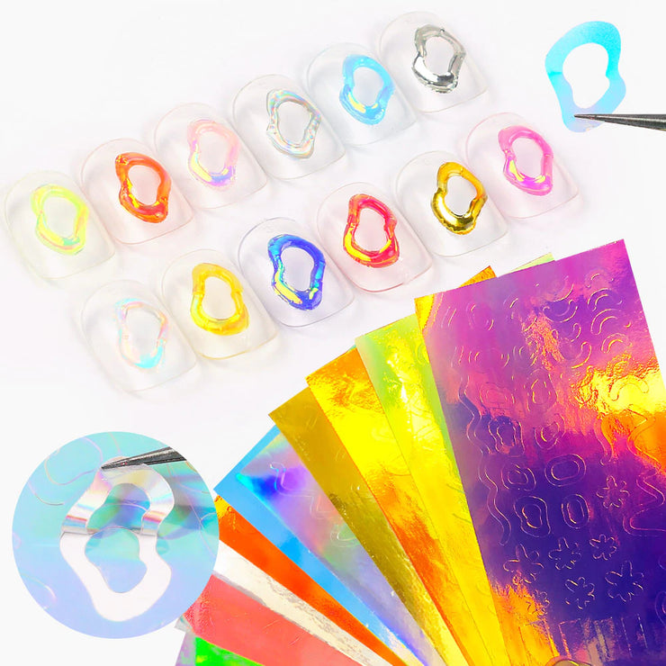 Aurora Stickers Abstract Art Kit